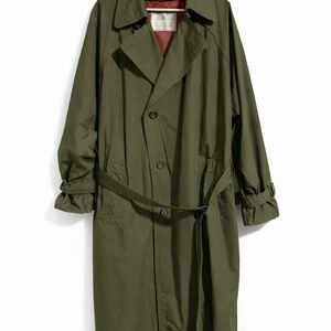 Classic Olive Trench Coat